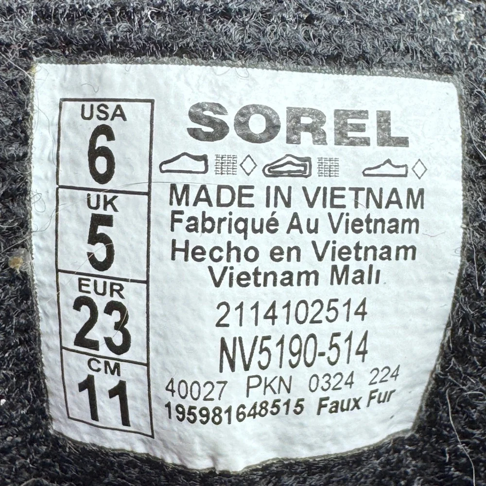 Sorel Snow Commander Toddler 6 Purple Black Winter Boots NV5190-514 Waterproof‎